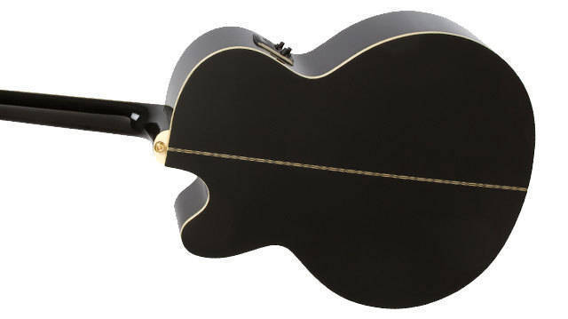 Epiphone J-200 EC Series Acoustic Electric Guitar (Ebony)