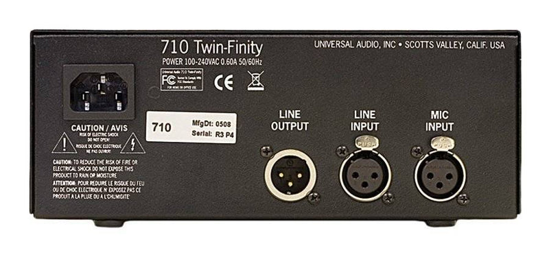 Préampli micro/DI Universal Audio 710 Twin-Finity