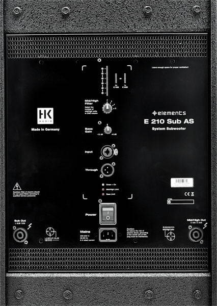 HK Audio EL-E210AS Elements Active Subwoofer