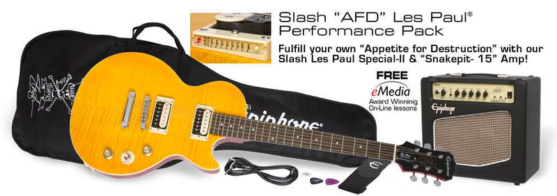 Epiphone ELPJ Slash AFD Les Paul Special II Performance Pack avec ampli (Slash Appetite)