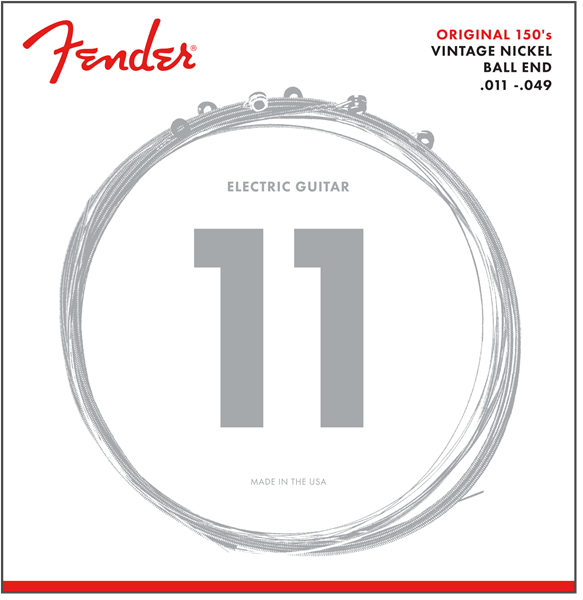 Fender 150M Pure Nickel Electric Strings 11-49 - Red One Music
