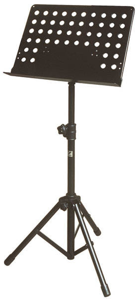 Yorkville BS-310 Large, Tripod, Solid Top Adjustable Stand W/Holes – Black