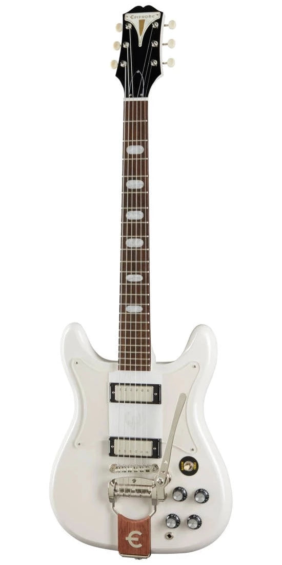 Epiphone EOCCPWNH Crestwood Guitare électrique personnalisée (Blanc Polaris)