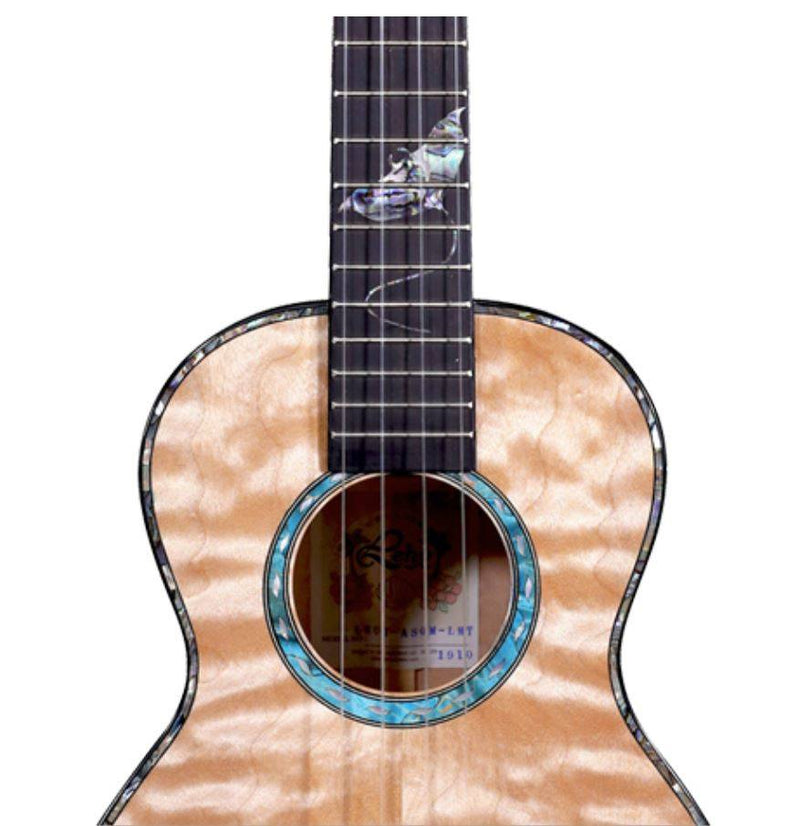 Leho LHUT-ASQM-LMT Tenor Ukulele Solid Quilted Maple With Gigbag