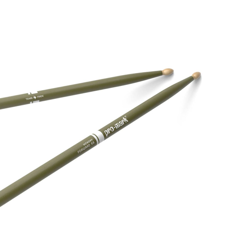 Pro-Mark TX5AW-GREEN Classic Forward 5A Painted Hickory Drumsticks (Green)