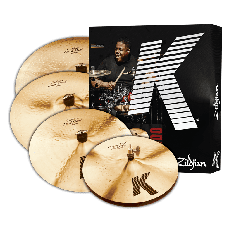 Zildjian Kch390 K Custom Hybrid Cymbal Set - Red One Music