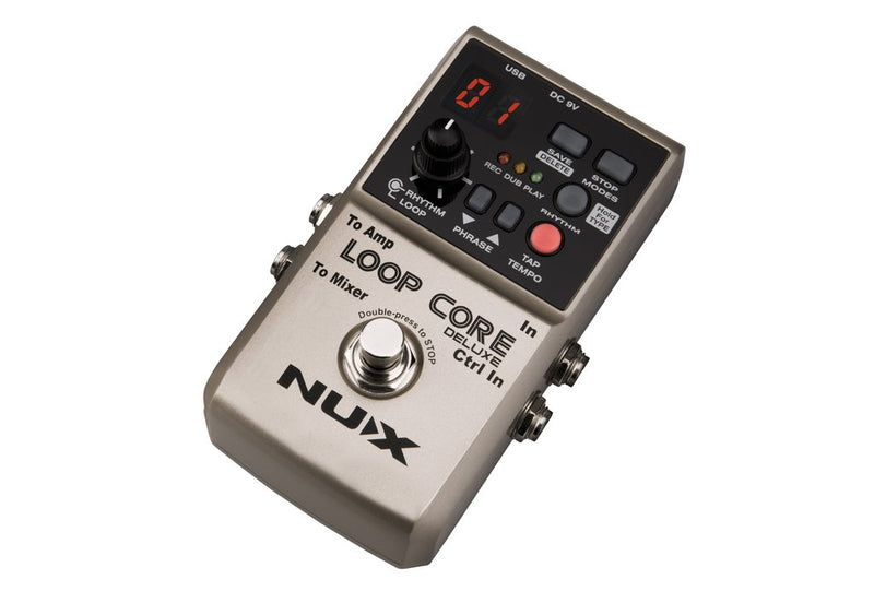 NuX LOOPCORE-DELUXE 24-Bit Looper Pedal with NMP-2 DUAL Footswitch