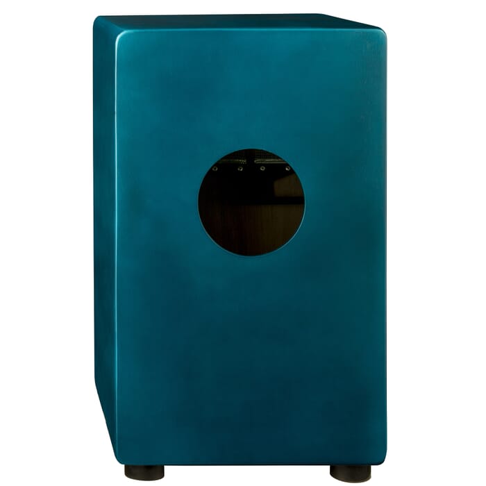 Luna LPC TEAL Tattoo Cajon (Satin Teal)