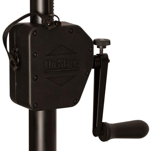 On-Stage Stands Ls7805Qik Power Crank-Up Lighting Stand Lighting Stand For Up To 12 Pars - Red One Music