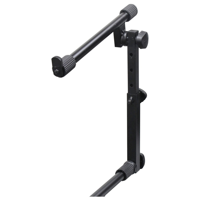 Odyssey LTBXS2MTCP - Black Two Tier X-Stand with Mic Boom and Top Shelf