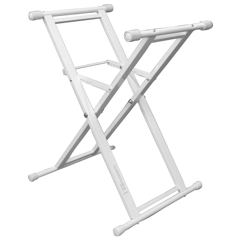 Odyssey LTBXSWHT - White Heavy-Duty X-Stand for DJ Coffins and Controller Cases