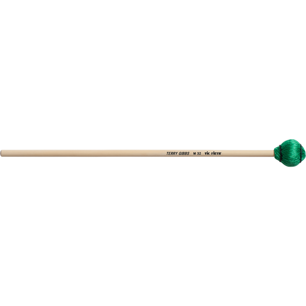 Vic Firth M32 Terry Gibbs Keyboard Mallet - Medium Hard, Green Cord