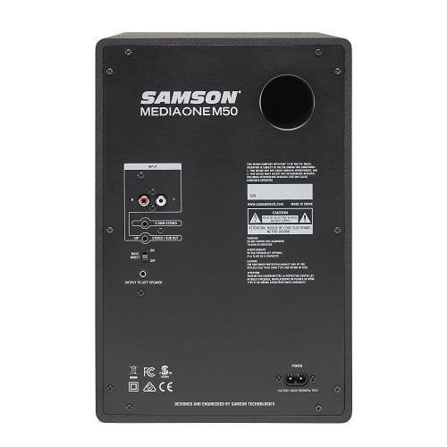 Samson MEDIAONE M50 Powered Studio Monitors Pair Pair Of 2X 40W Studio Monitor - Red One Music