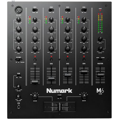 Numark M6 Usb 4-Channel Usb Dj Mixer - Red One Music