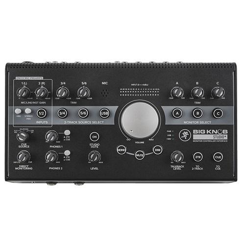 Mackie Big Knob Studio+ 4x3 Studio Monitor Controller | 192kHz USB I/O - Red One Music