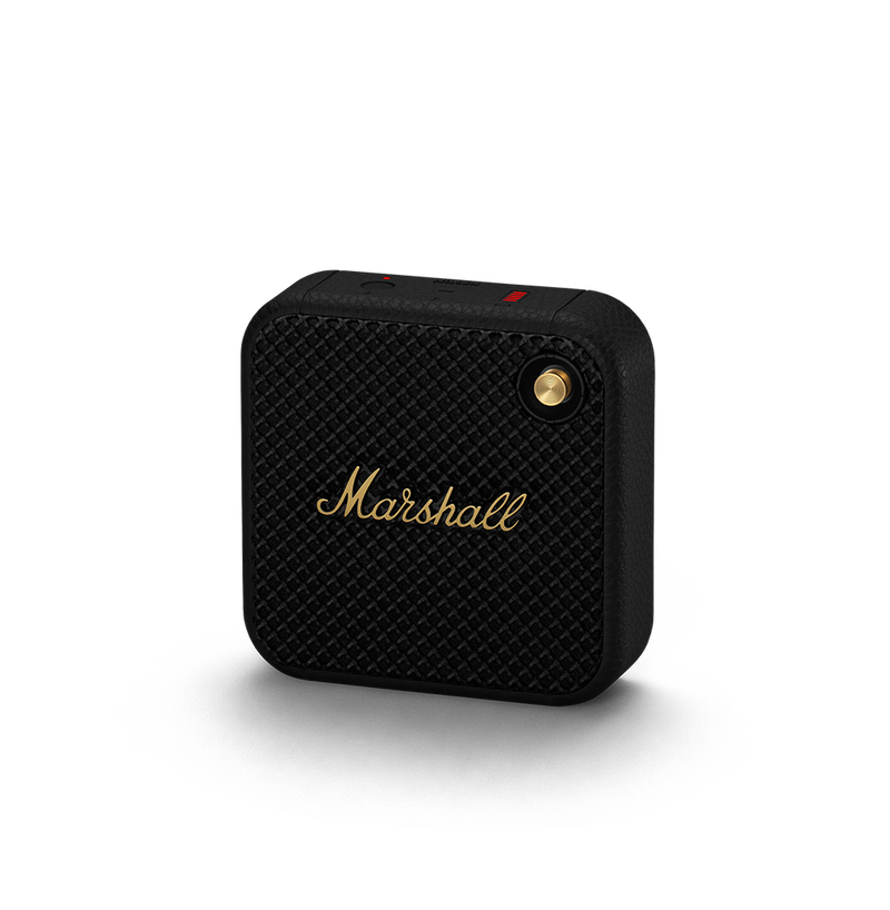 Haut-parleur Bluetooth portable Marshall WILLEN (noir et laiton)