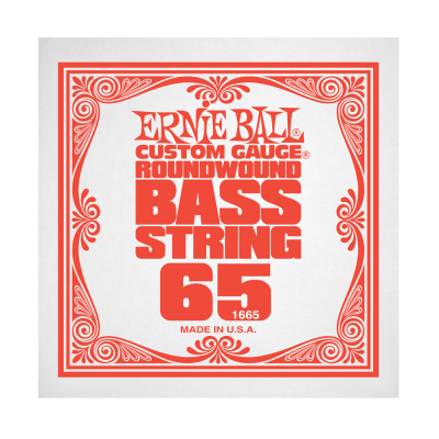 Ernie Ball 1665EB .065 Single Nickel Wound Electric Bass String