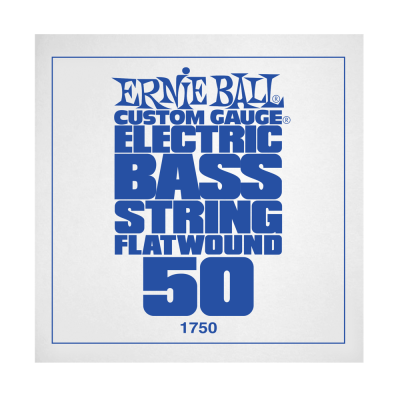 Ernie Ball 1750EB .050 Corde simple pour basse électrique à bobinage plat