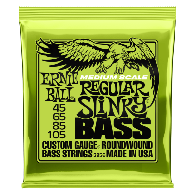 Ernie Ball 2856EB Regular Slinky Medium Scale Bass Strings 45-105