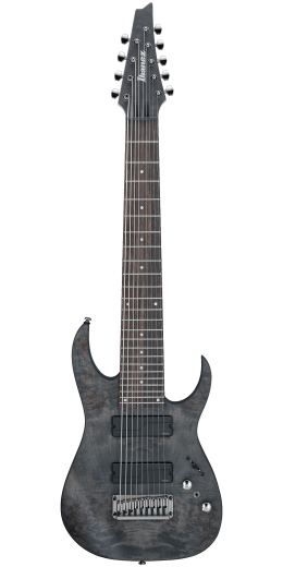 Ibanez RG9PBTGF Axe Design Lab RG9PB Guitare électrique 9 cordes (Gris transparent plat)