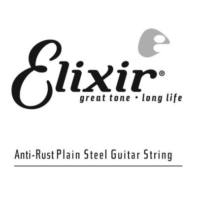 Elixir 13018 Anti-Rust Plated Plain Steel .018 Single String