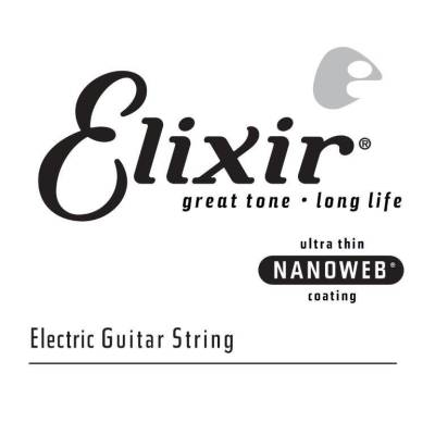 Elixir 15242 Corde de guitare électrique simple .042 avec revêtement Nanoweb