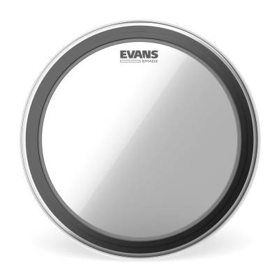 Evans BD20EMAD2 EMAD2 Clear Bass Drum Head 20''