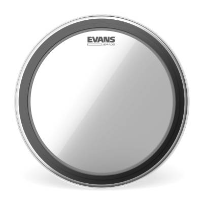 Evans BD24EMAD2 EMAD2 Clear Bass Drum Head 24''