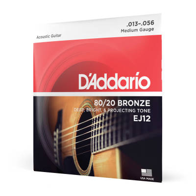 D'Addario EJ12 80/20 Bronze Moyen 13-56