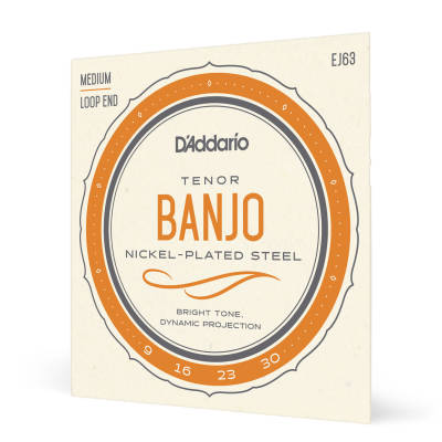 D'Addario EJ63 Nickel Tenor Banjo