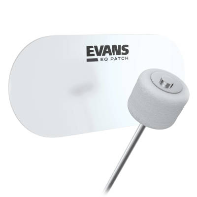 Evans EQPC2 EQ Patch Plastic Double Pedal (Clear)
