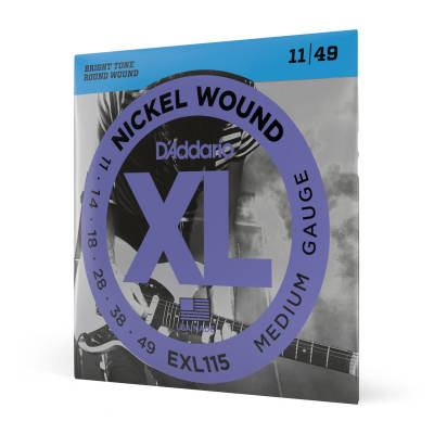 D'Addario EXL115 Nickel Wound BLUES/JAZZ ROCK 11-49