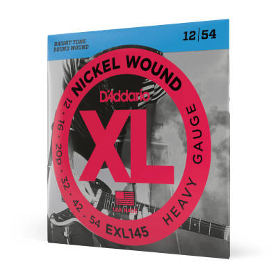 D'Addario EXL145 Nickel Wound LOURD 12-54