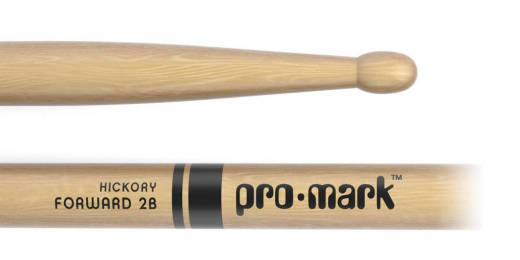 Pro-Mark TX2BW Forward 2B Hickory Drum Sticks With Wood Tips