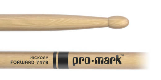 Pro-Mark TX747BW Hickory 747B ''Super Rock'' Wood Tip Drumstick