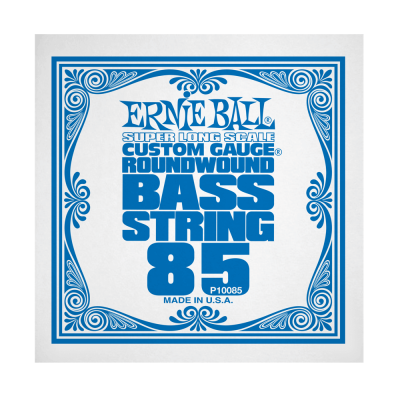 Ernie Ball 10085EB .085 Single Super Long Scale Nickel Wound Electric Bass String