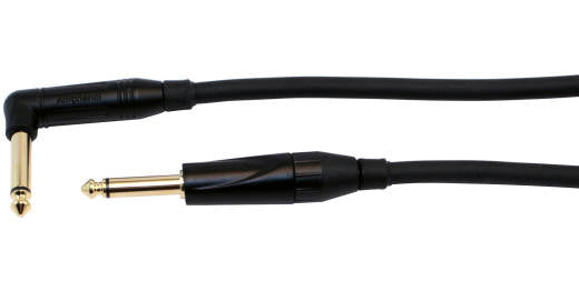 Yorkville PC-10S190 Right-Angle to Straight 1/4" Studio One Instrument Cable - 10 Feet