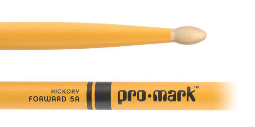 Pro-Mark TX5AW-YELLOW Classic Forward 5A Painted Hickory Drumsticks (Yellow)