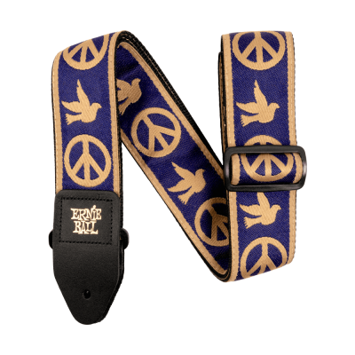 Ernie Ball 4699EB Navy Blue & Beige Peace Love Dove Strap