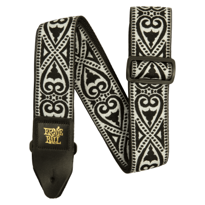 Ernie Ball 5345EB Black Heart Jacquard Strap