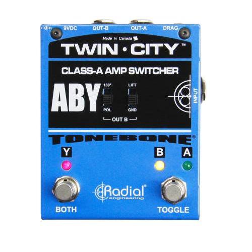 Radial Engineering Twin-City R800 7115 Bones Twin-City Aby Amp Switcher - Red One Music