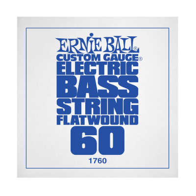 Ernie Ball 1760EB .060 Corde simple pour basse électrique à bobinage plat