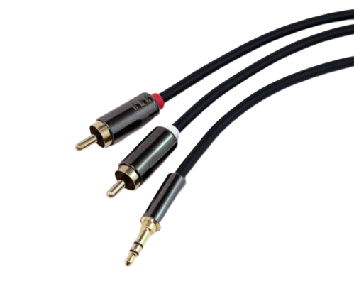 Link Audio LP2206MRY Premium 1/8-inch TRS to 2 x RCA-M Y-Cable - 6 Feet