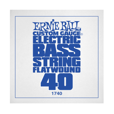Ernie Ball 1740EB .040 Corde simple pour basse électrique à bobinage plat