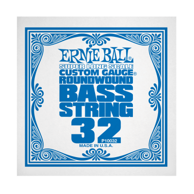 Ernie Ball 10032EB .032 Single Super Long Scale Nickel Wound Electric Bass String