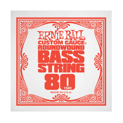 Ernie Ball 1680EB .080 Single Nickel Wound Electric Bass String