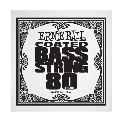 Ernie Ball 0680EB .080 Single Coated Nickel Wound Electric Bass String
