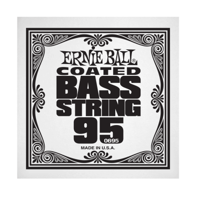 Ernie Ball 0695EB .095 Single Coated Nickel Wound Electric Bass String