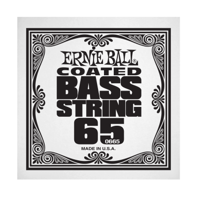 Ernie Ball 0665EB .065 Single Coated Nickel Wound Electric Bass String
