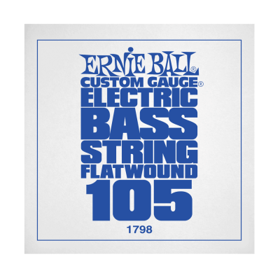 Ernie Ball 1798EB .105 Corde simple pour basse électrique à bobinage plat